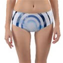 Center Centered Gears Visor Target Reversible Mid-Waist Bikini Bottoms View3