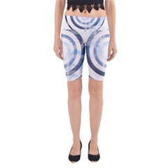 Center Centered Gears Visor Target Yoga Cropped Leggings by BangZart