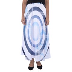 Center Centered Gears Visor Target Flared Maxi Skirt