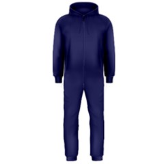 Usa Flag Blue Royal Blue Deep Blue Hooded Jumpsuit (men)  by PodArtist