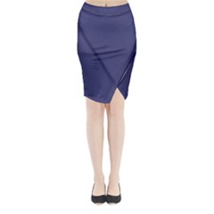 Usa Flag Blue Royal Blue Deep Blue Midi Wrap Pencil Skirt