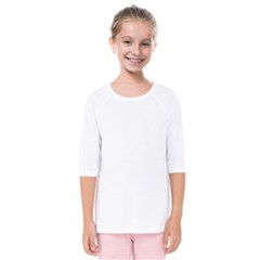 Solid Snow White Christmas Color Kids  Quarter Sleeve Raglan Tee