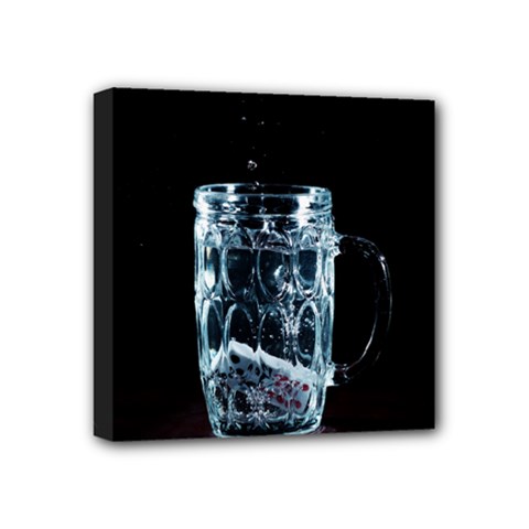 Glass Water Liquid Background Mini Canvas 4  X 4  by BangZart