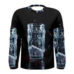 Glass Water Liquid Background Men s Long Sleeve Tee by BangZart