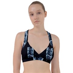 Glass Water Liquid Background Sweetheart Sports Bra