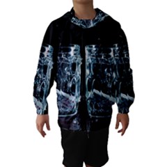 Glass Water Liquid Background Hooded Wind Breaker (kids) by BangZart