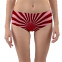 Sun Background Optics Channel Red Reversible Mid-Waist Bikini Bottoms View1