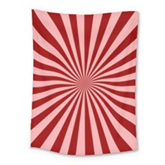 Sun Background Optics Channel Red Medium Tapestry by BangZart