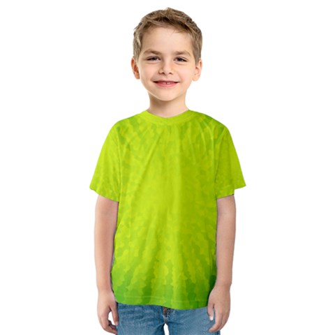 Radial Green Crystals Crystallize Kids  Sport Mesh Tee by BangZart