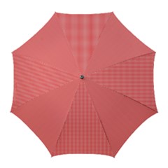 Christmas Red Velvet Mini Gingham Check Plaid Golf Umbrellas