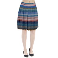 Background Horizontal Lines Pleated Skirt by BangZart