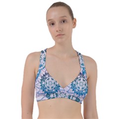 Mandalas Symmetry Meditation Round Sweetheart Sports Bra by BangZart