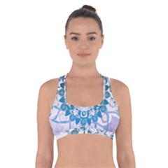 Mandalas Symmetry Meditation Round Cross Back Sports Bra by BangZart