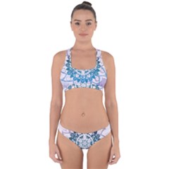 Mandalas Symmetry Meditation Round Cross Back Hipster Bikini Set by BangZart