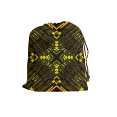 Abstract Glow Kaleidoscopic Light Drawstring Pouches (large)  by BangZart