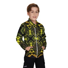 Abstract Glow Kaleidoscopic Light Wind Breaker (kids) by BangZart