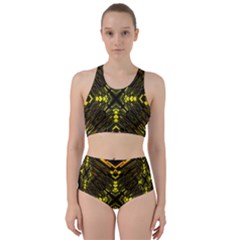 Abstract Glow Kaleidoscopic Light Bikini Swimsuit Spa Swimsuit 