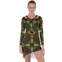 Abstract Glow Kaleidoscopic Light Asymmetric Cut-Out Shift Dress View1