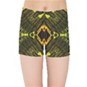 Abstract Glow Kaleidoscopic Light Kids Sports Shorts View1