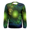 Retrotacular Rainbow Dots in a Fractal Microscope Men s Long Sleeve Tee View1