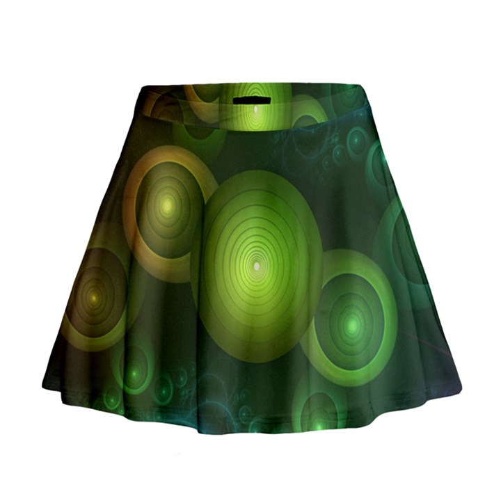 Retrotacular Rainbow Dots in a Fractal Microscope Mini Flare Skirt