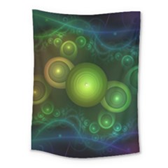 Retrotacular Rainbow Dots In A Fractal Microscope Medium Tapestry by jayaprime