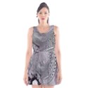 Fragmented Fractal Memories and Gunpowder Glass Scoop Neck Skater Dress View1