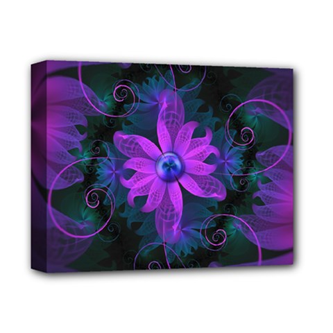 Beautiful Ultraviolet Lilac Orchid Fractal Flowers Deluxe Canvas 14  X 11  by jayaprime