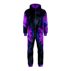 Beautiful Ultraviolet Lilac Orchid Fractal Flowers Hooded Jumpsuit (kids) by jayaprime