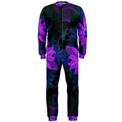 Beautiful Ultraviolet Lilac Orchid Fractal Flowers Onepiece Jumpsuit (men)  by jayaprime