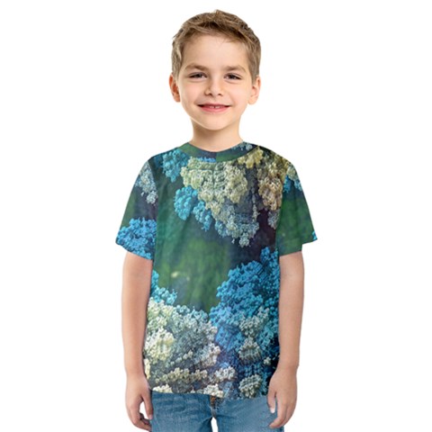 Fractal Formula Abstract Backdrop Kids  Sport Mesh Tee by BangZart