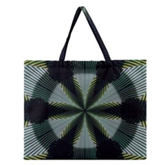 Lines Abstract Background Zipper Large Tote Bag by BangZart