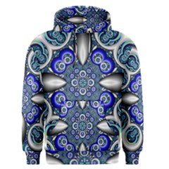 Fractal Cathedral Pattern Mosaic Men s Pullover Hoodie by BangZart