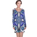 Fractal Cathedral Pattern Mosaic Long Sleeve Nightdress View1