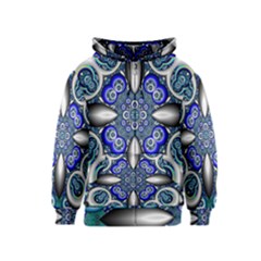 Fractal Cathedral Pattern Mosaic Kids  Zipper Hoodie by BangZart