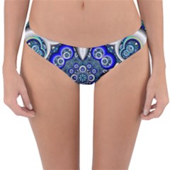 Fractal Cathedral Pattern Mosaic Reversible Hipster Bikini Bottoms