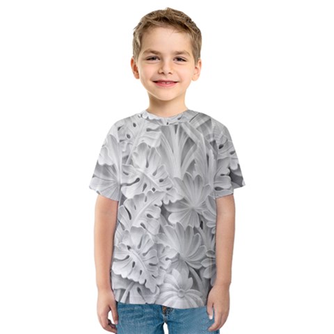 Pattern Motif Decor Kids  Sport Mesh Tee by BangZart