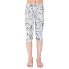 Pattern Motif Decor Kids  Capri Leggings 