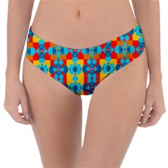 Pop Art Abstract Design Pattern Reversible Classic Bikini Bottoms by BangZart