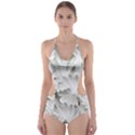 Pattern Motif Decor Cut-Out One Piece Swimsuit View1