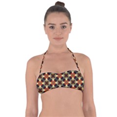 Kaleidoscope Image Background Halter Bandeau Bikini Top