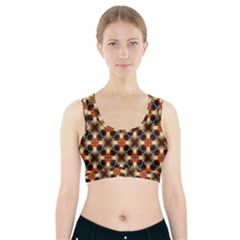 Kaleidoscope Image Background Sports Bra With Pocket