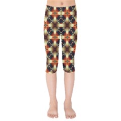 Kaleidoscope Image Background Kids  Capri Leggings 