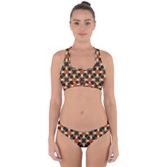 Kaleidoscope Image Background Cross Back Hipster Bikini Set