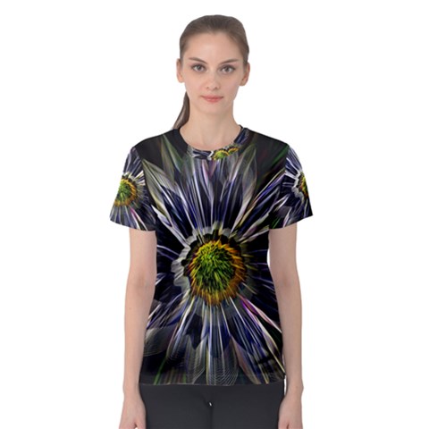 Flower Structure Photo Montage Women s Sport Mesh Tee by BangZart