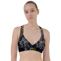 Flower Structure Photo Montage Sweetheart Sports Bra