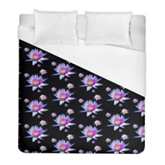 Flowers Pattern Background Lilac Duvet Cover (full/ Double Size) by BangZart