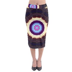 Mandala Art Design Pattern Midi Pencil Skirt by BangZart