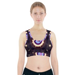 Mandala Art Design Pattern Sports Bra With Pocket