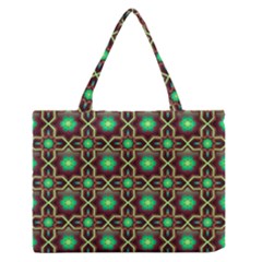 Pattern Background Bright Brown Medium Zipper Tote Bag by BangZart